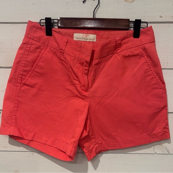 J. Crew Chino broken in Shorts Coral Pink  Broken-in Cotton Pockets
Mid-Rise  0 - Picture 1 of 9